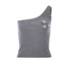 Aesthetic Grey Flower Tank