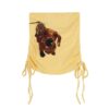 Puppy Print Strapless Tank Top-Yellow